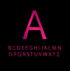 Pink font vector