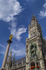 Fototapeta na wymiar New Town Hall in Munich, Bavaria