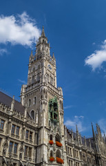 Fototapeta na wymiar New Town Hall in Munich, Bavaria