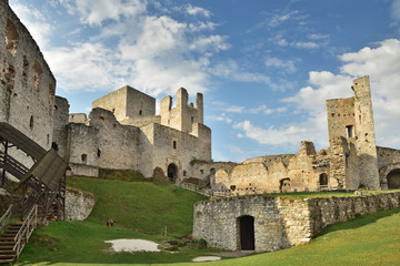 Fototapeta na wymiar Medieval Rabi castle in the Czech Republic, Europe
