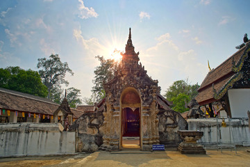 Beautiful Thai temple in northern of Thailand.