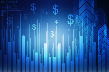 2d illustration business graph