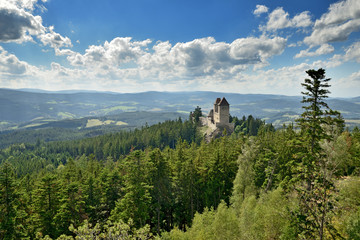 Kasperk Castle in Šumava mountains, Czech Republic