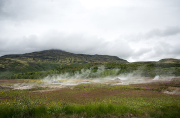 The Geyser at the Haukadalur geothermal area, Iceland