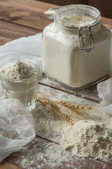 Bank of flour and spikelets