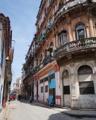in der Straßen von Havanna auf Kuba, Karibik