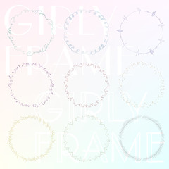 hand paint girly frame03