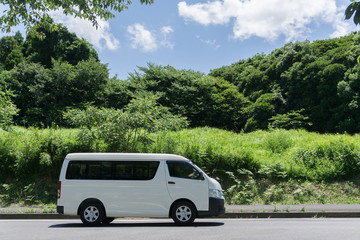 Fototapeta premium ワゴン車