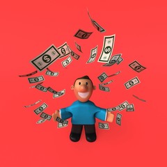 Cartoon character - 3D Illustration