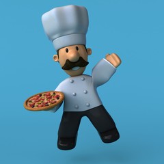 Fun chef - 3D Illustration