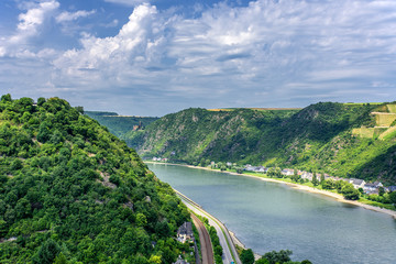 Rhein Sankt Goardhausen Fluss Stadt