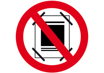  Schild Werbung aushängen verboten