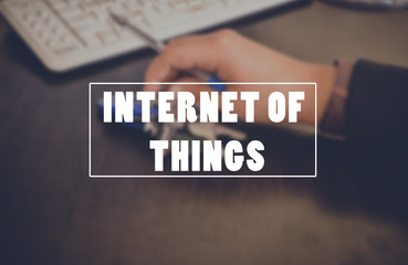Fototapeta premium technology concept background, internet of things