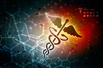 2d rendering medical logo