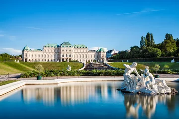 Fototapeten Schloss Belvedere in Wien, Österreich © and.one