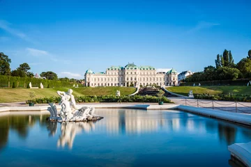 Foto op Canvas Paleis Belvedere in Wenen, Oostenrijk © and.one