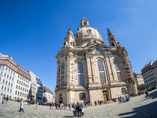 Obraz premium Frauenkirche Fish-Eye Fotografie