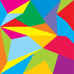 Abstract Polygonal Geometric Triangle Background