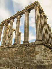 Obraz premium Roman Temple of Diana in Evora, Alentejo region, Portugal