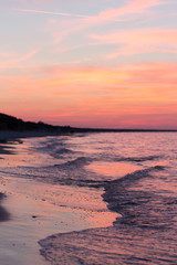 suset at a beach