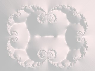 The white Plaster in the form of a Fractal