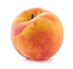 One peach in closeup