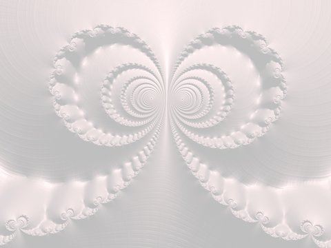 The white Plaster in the form of a Fractal
