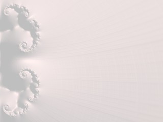 The white Plaster in the form of a Fractal