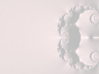 The white Plaster in the form of a Fractal