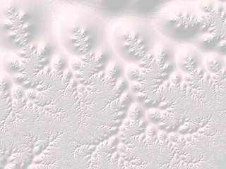 The white Plaster in the form of a Fractal