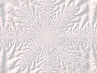 The white Plaster in the form of a Fractal