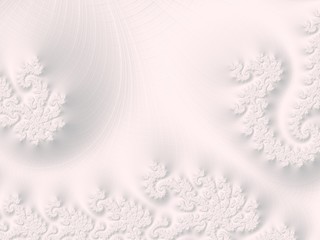 The white Plaster in the form of a Fractal