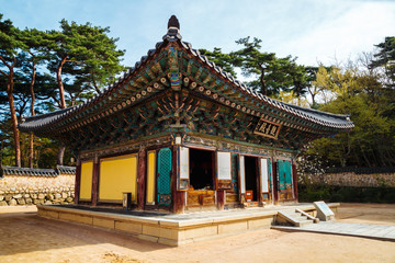 Fototapeta premium Bulguksa Temple UNESCO World Heritage Korean old architecture in Gyeongju, Korea