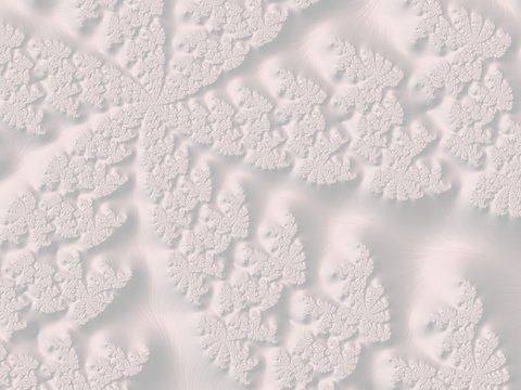 The white Plaster in the form of a Fractal