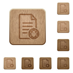 Malicious document wooden buttons