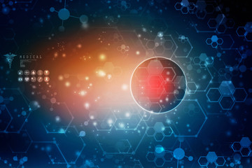 2d illustration abstract medical background