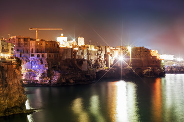 Italia Polignano a Mare Puglia Italia Notte 