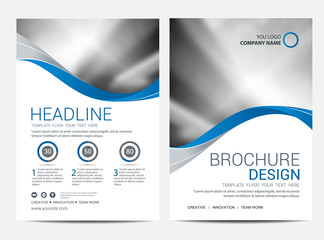 Brochure template flyer design vector background