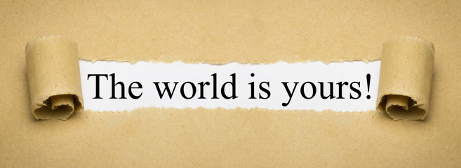 The world is yours!