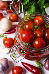 Marinated cherry tomatoes