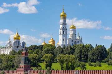 Fototapeta na wymiar Amazing summer view of Moscow Kremlin in Russia