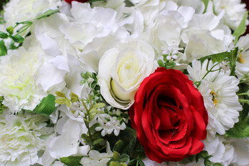 Flowers for wedding or background for wedding scene.