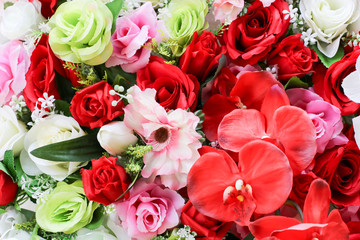 Flowers for wedding or background for wedding scene.