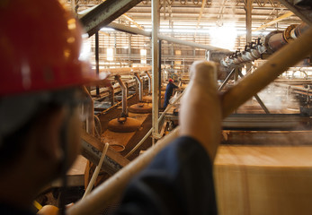 Engineer coaching his supervisor.