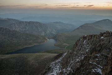 Sunrise on Mount Evans