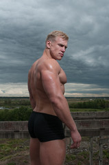 Male bodybuilder