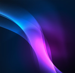 Illuminated neon waves