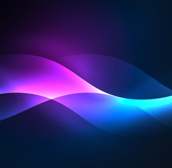 Illuminated neon waves