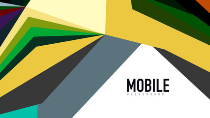 Modern triangle presentation template