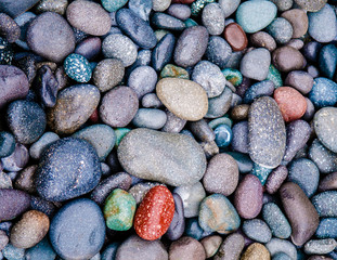 Color river stones background